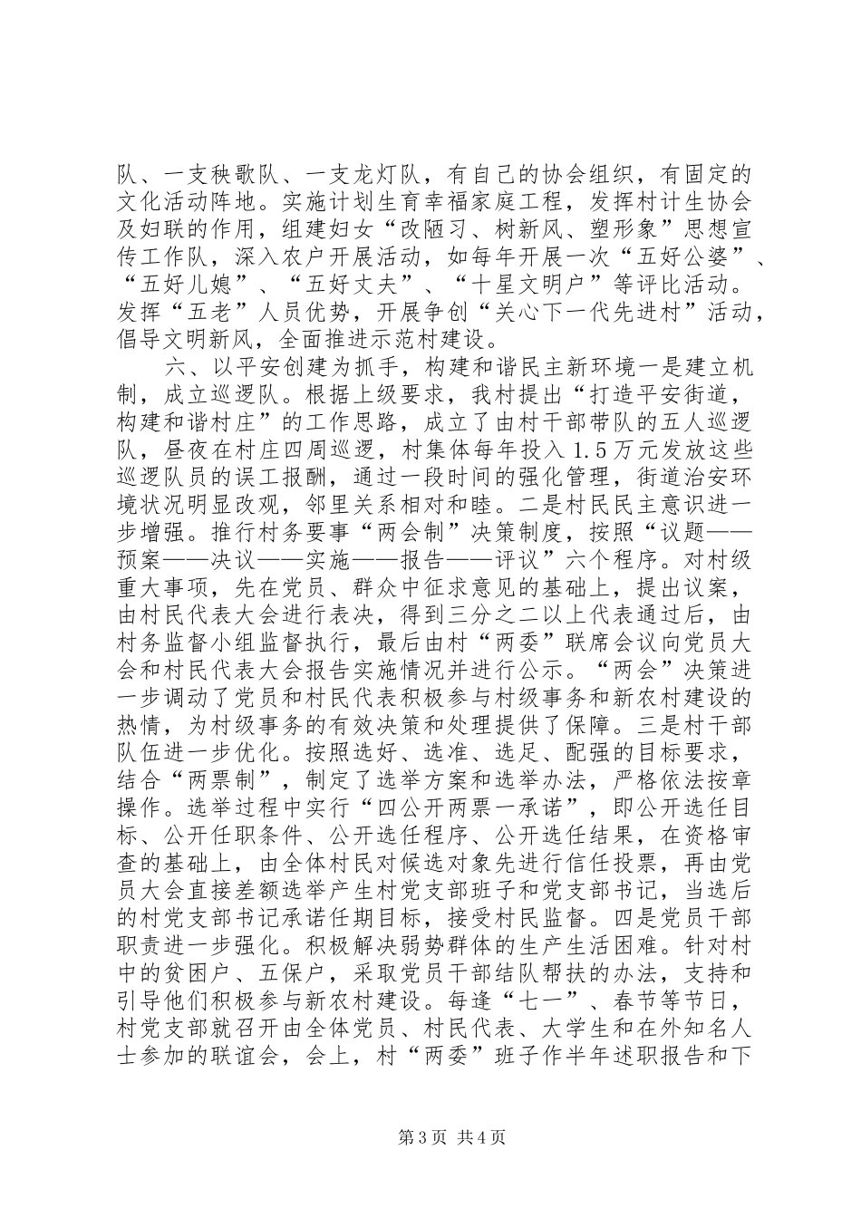 2024年农村新农村建设工作总结_第3页