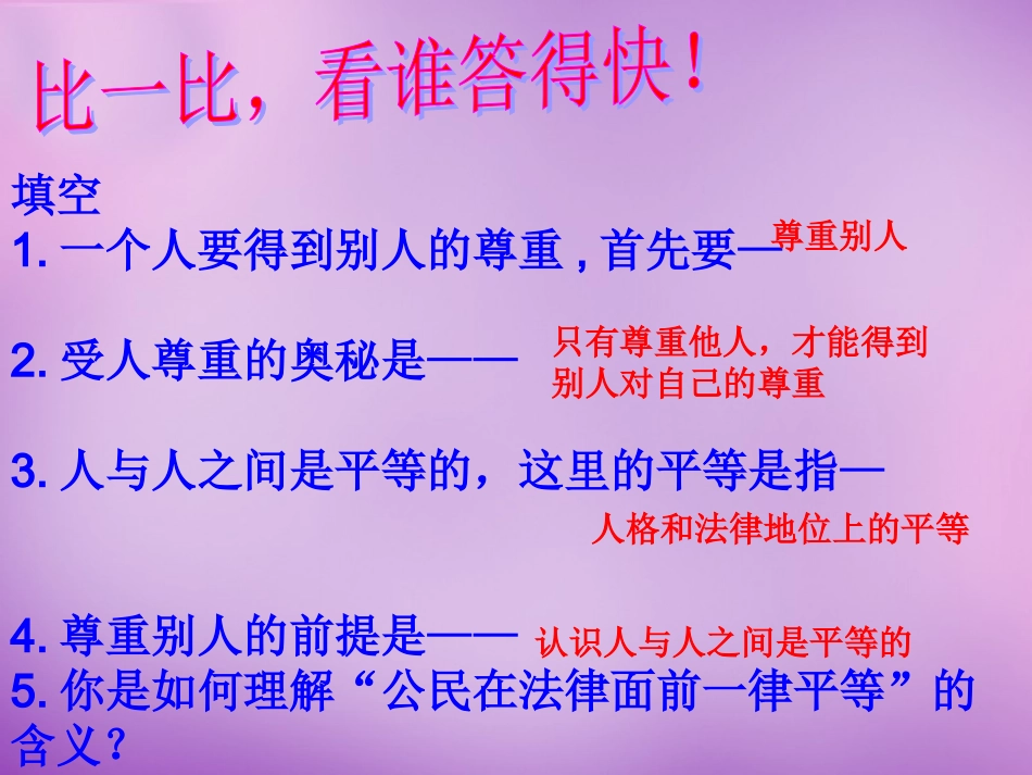 七年级政治上册 第5课 第二框 学会尊重别人课件 苏教版-苏教级上册政治课件_第2页