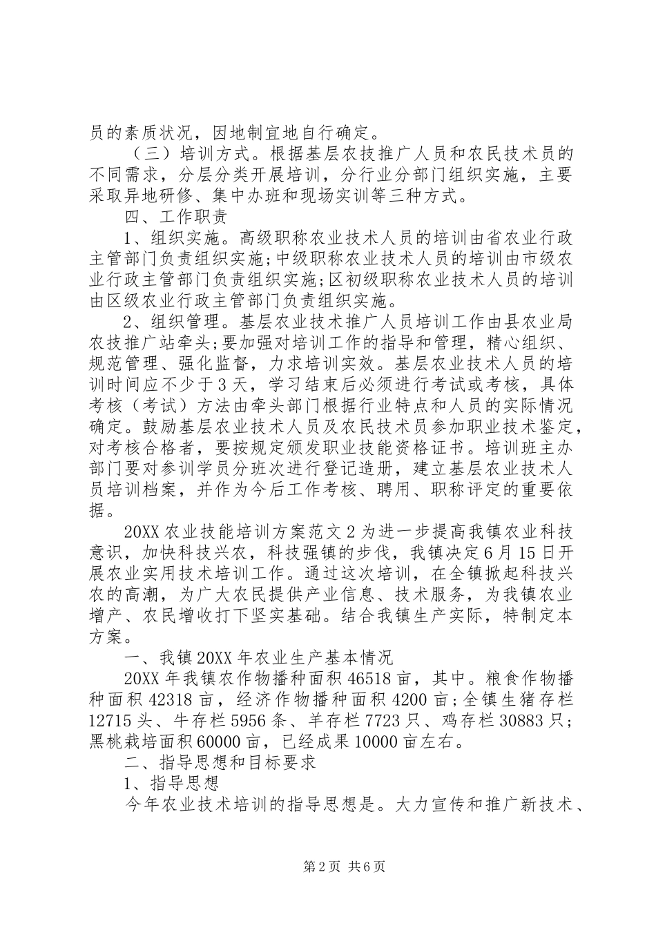 2024年农业技能培训方案_第2页