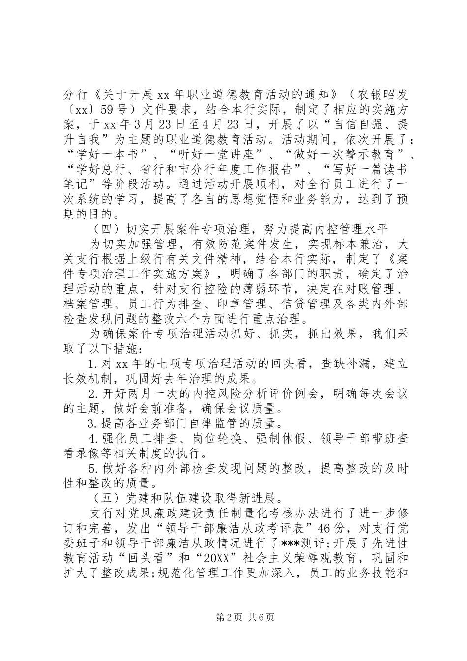 2024年农业银行工作总结_第2页