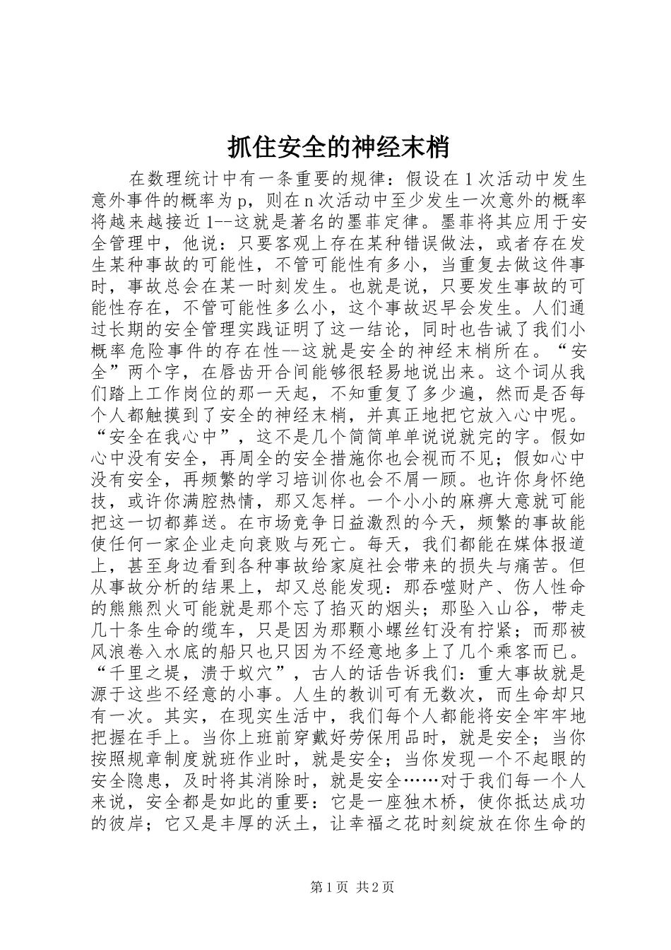 2024年抓住安全的神经末梢_第1页