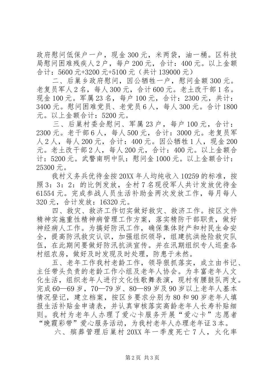 2024年农村民政工作总结_第2页