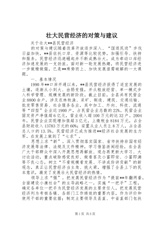 2024年壮大民营经济的对策与建议