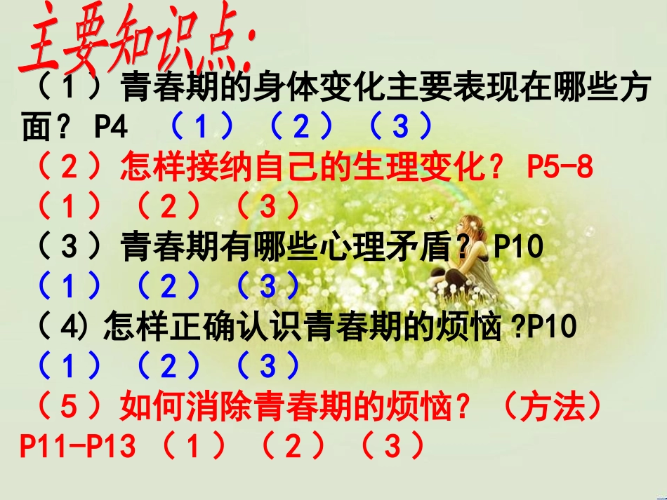 七年级政治下册 第11-14课重要知识点复习课件 鲁教版-鲁教级下册政治课件_第3页