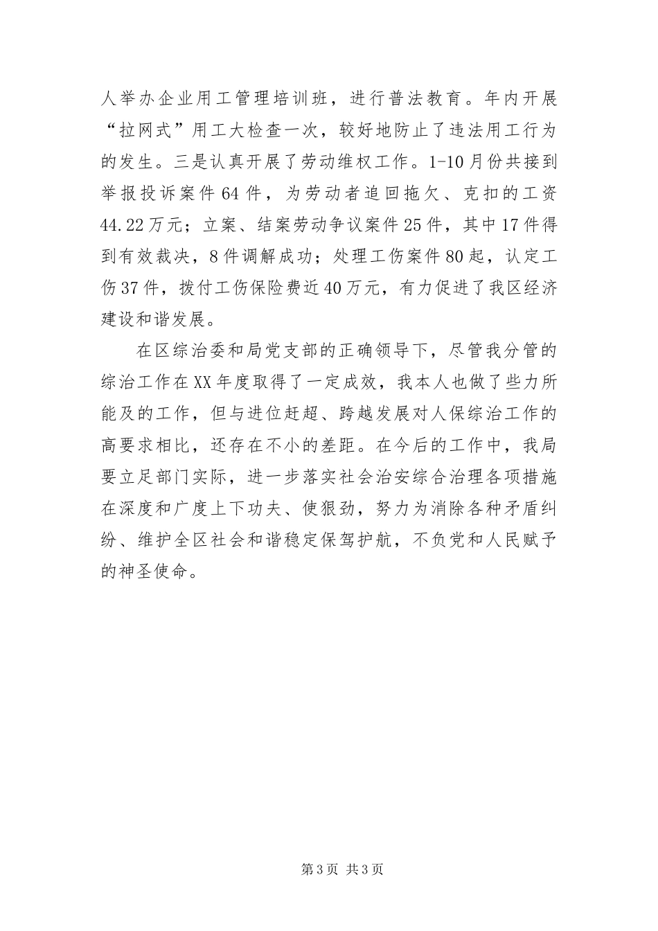 2024年综治办任职工作汇报_第3页