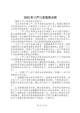 2024年三严三实党性分析