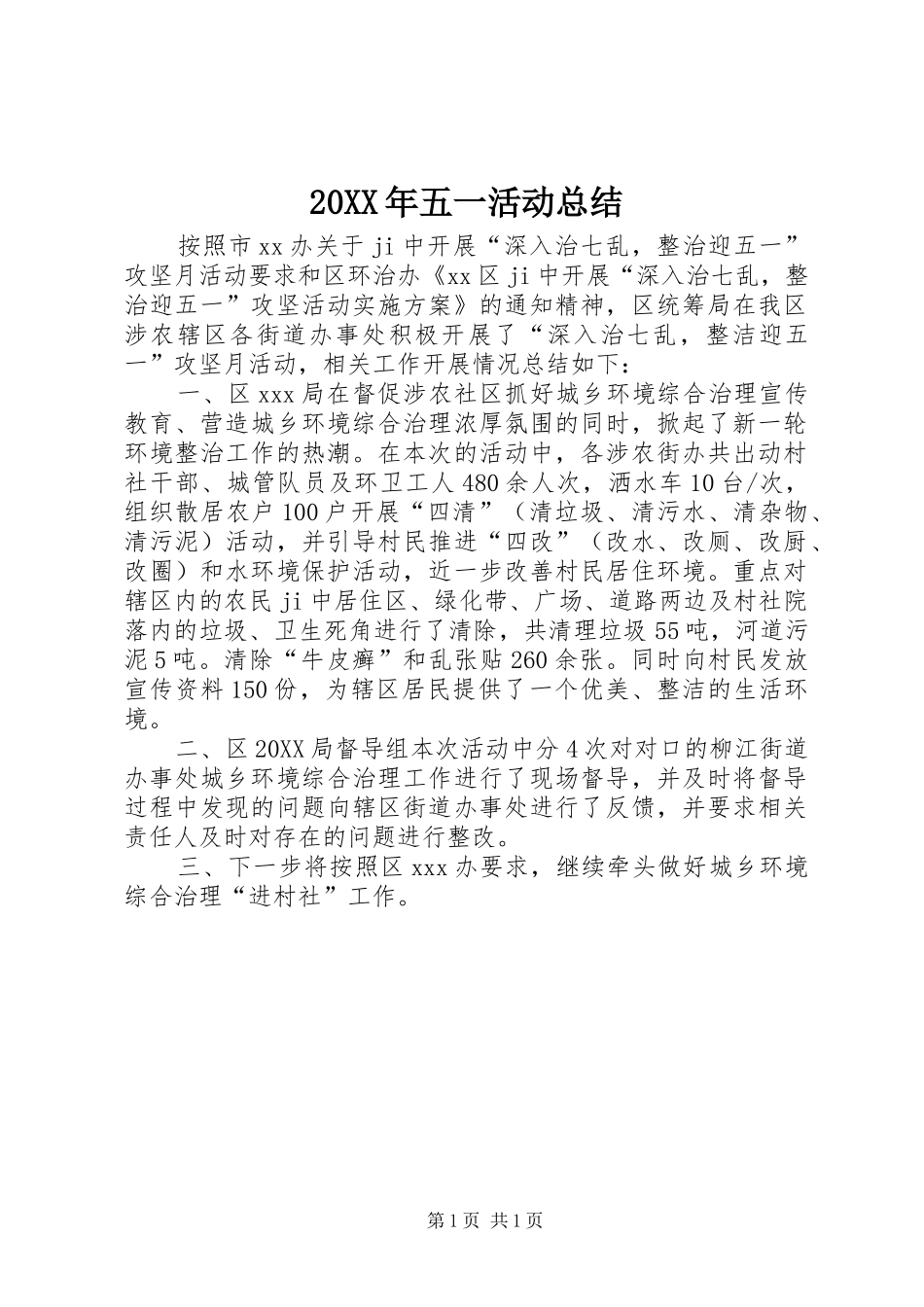 2024年五一活动总结_第1页