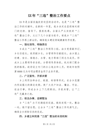 2024年三违整治工作要点