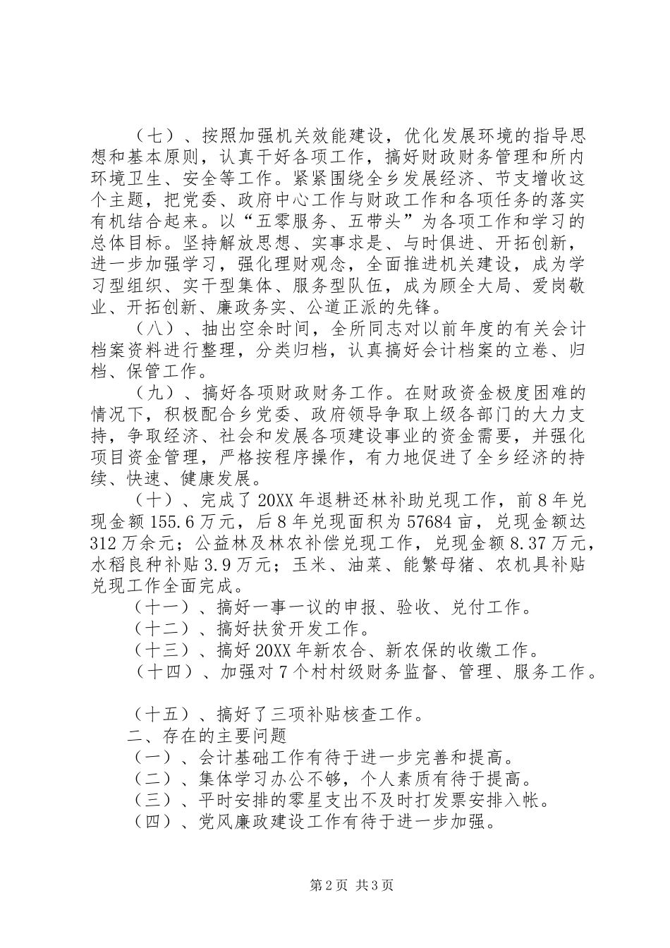 2024年乡镇财政所工作总结_第2页