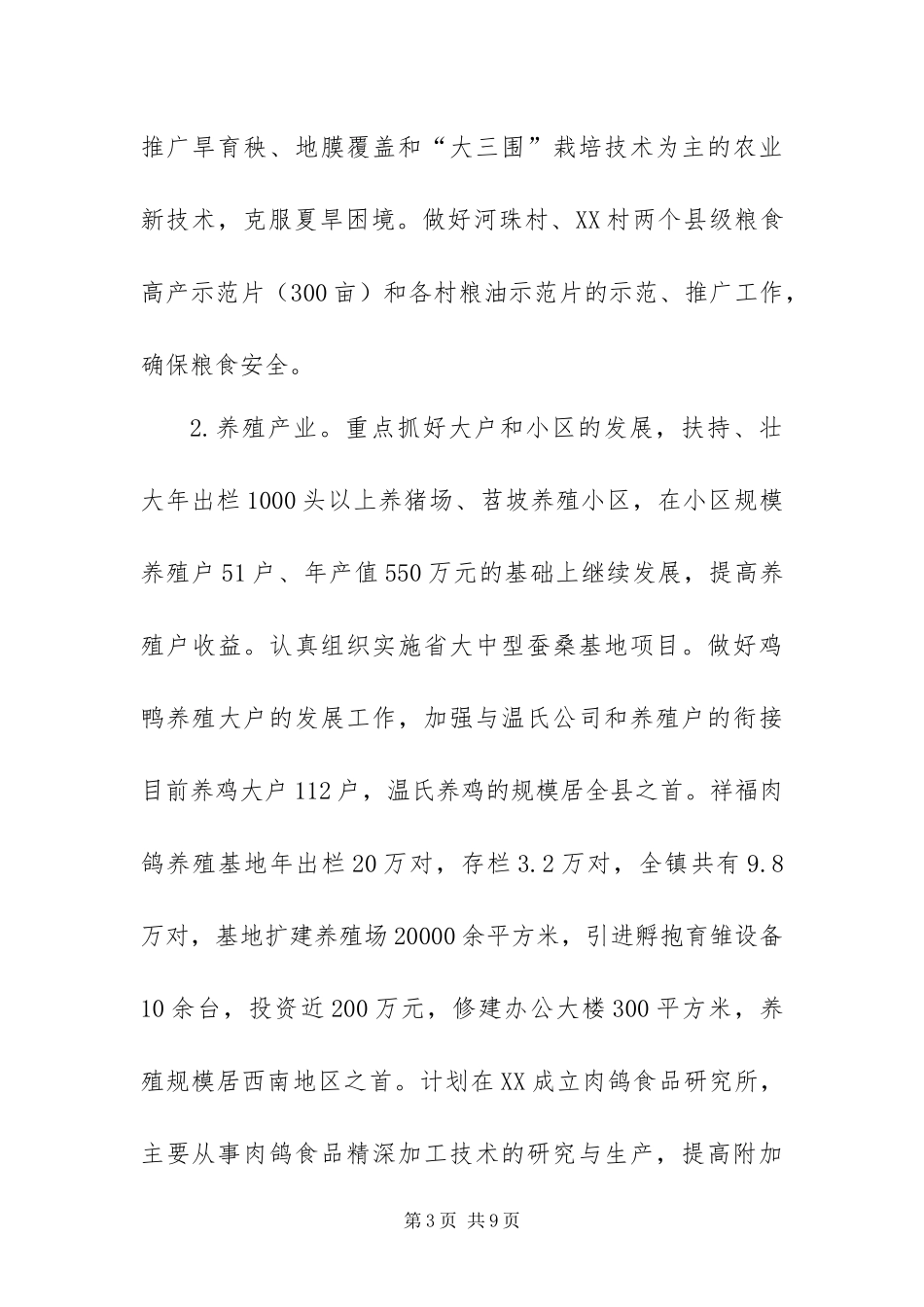 2024年乡镇工作思路和工作重点_第3页