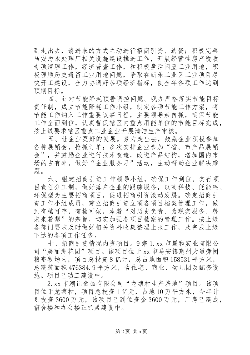 2024年乡镇经发办工作总结及工作计划_第2页