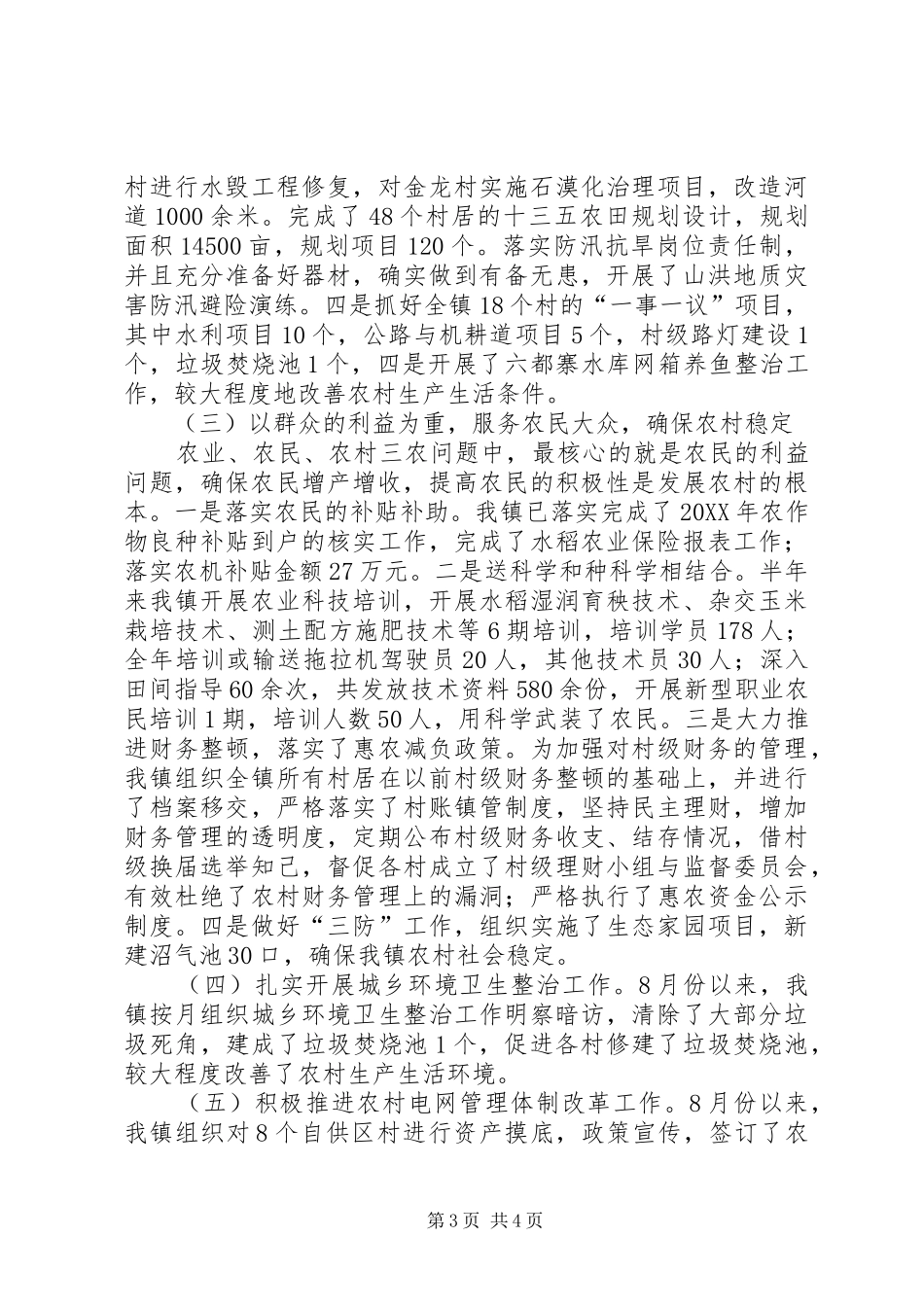 2024年乡镇农业农村工作总结和明年工作计划_第3页