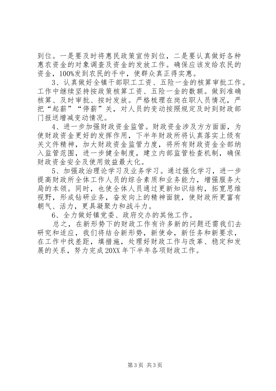 2024年上半年乡镇财政所工作总结_第3页