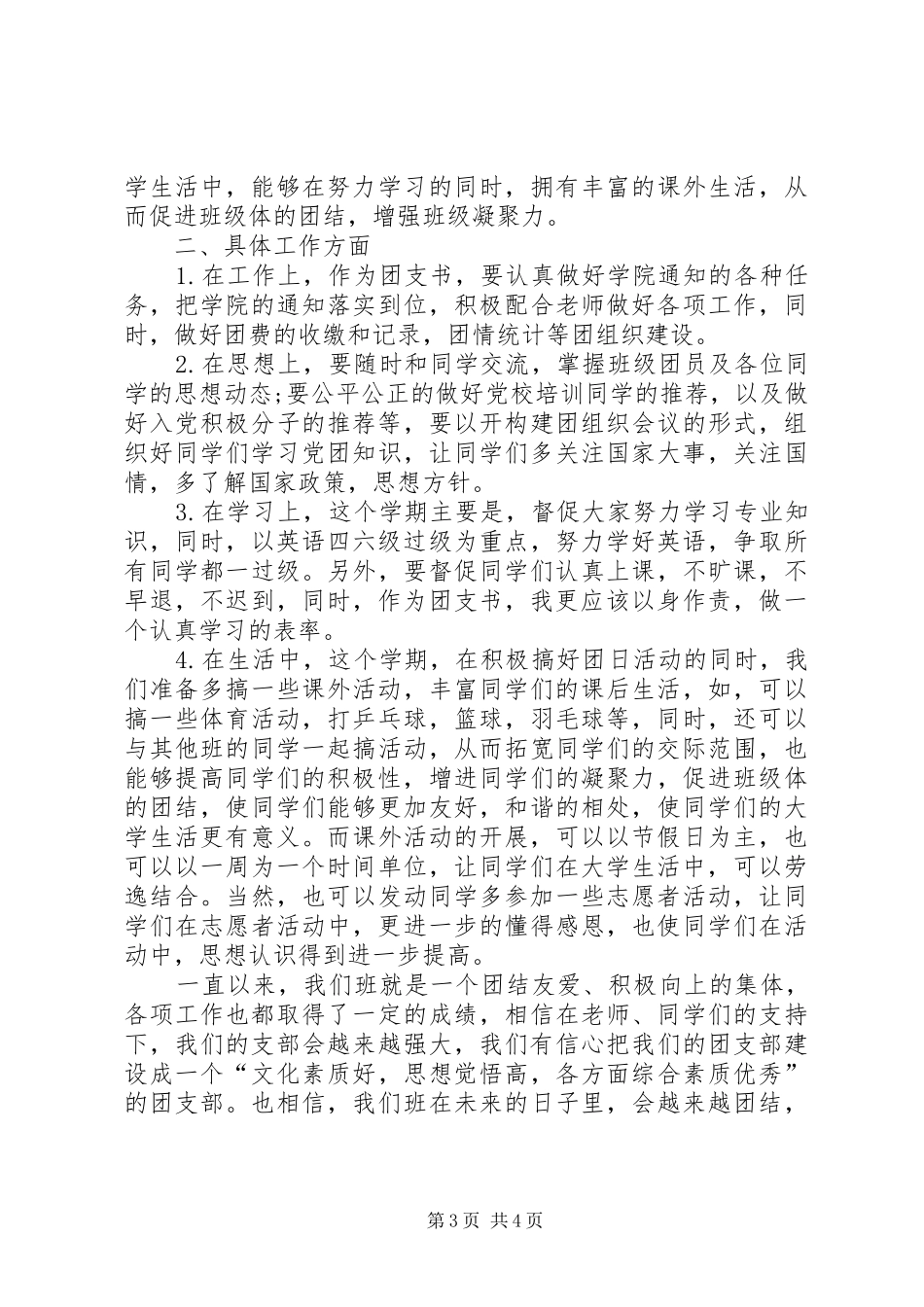 2024年最新团总支的工作计划_第3页