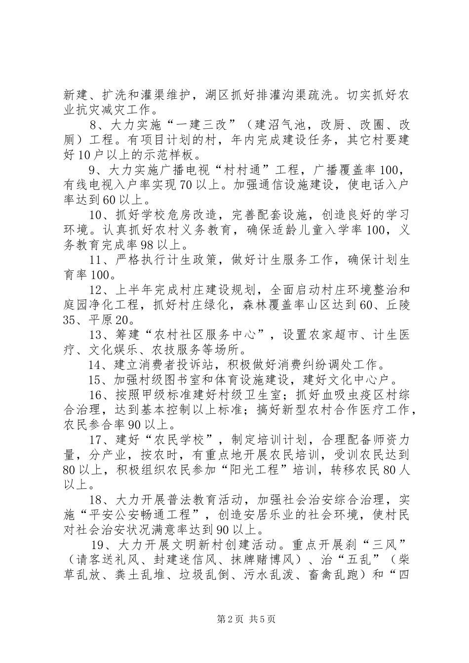 2024年县区年度社会主义新农村建设工作要点_第2页