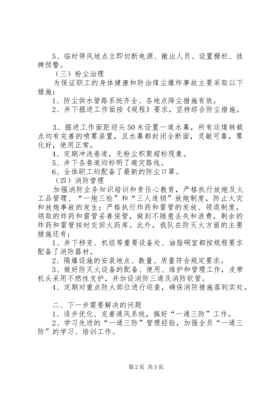 2024年一通三防工作总结_第2页