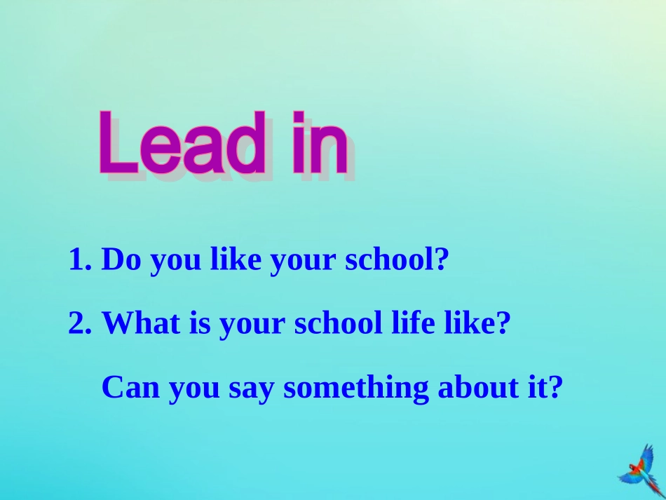 七年级英语下册 Unit 3 School Life Lesson 13 How Is School Going参考课件 （新版）冀教版-（新版）冀教级下册英语课件_第2页