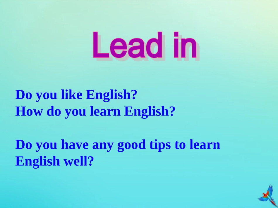 七年级英语下册 Unit 5 I Love Learning English Lesson 28 How Do I Learn English参考课件 （新版）冀教版-（新版）冀教级下册英语课件_第2页