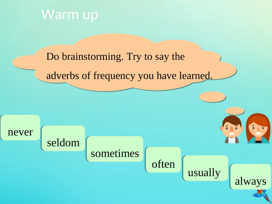 七年级英语下册 Unit 5 Our School Life Topic 1 I usually come to school by subway Section D课件 （新版）仁爱版-（新版）仁爱级下册英语课件_第3页