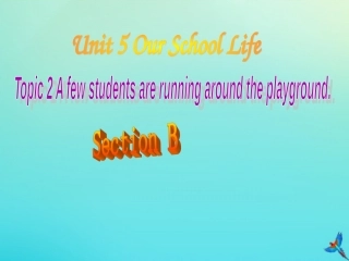 七年级英语下册 Unit 5 Our School Life Topic 2 A few students are running around the playground Section B参考课件 （新版）仁爱版-（新版）仁爱级下册英语课件