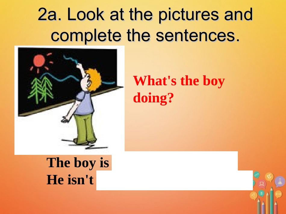 七年级英语下册 Unit 5 Our school life Topic 2 A few students are running around the playground Section C同步课件 （新版）仁爱版-（新版）仁爱级下册英语课件_第3页