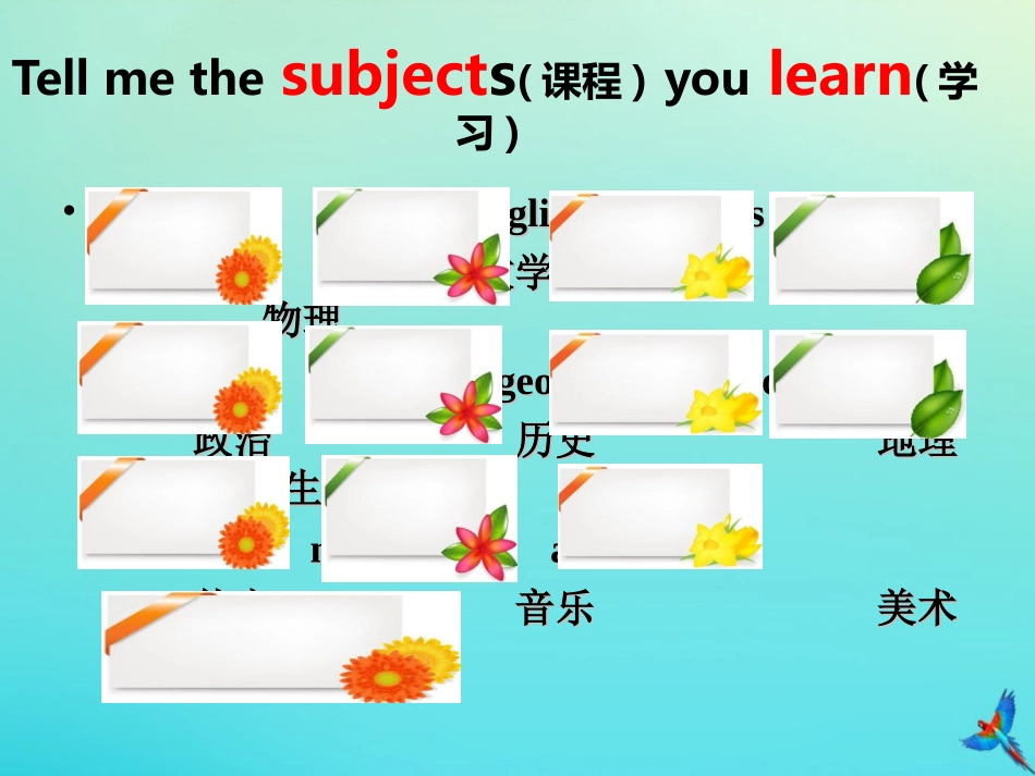 七年级英语下册 Unit 5 Our School Life Topic 3 My school life is very interesting Section B参考课件 （新版）仁爱版-（新版）仁爱级下册英语课件_第2页