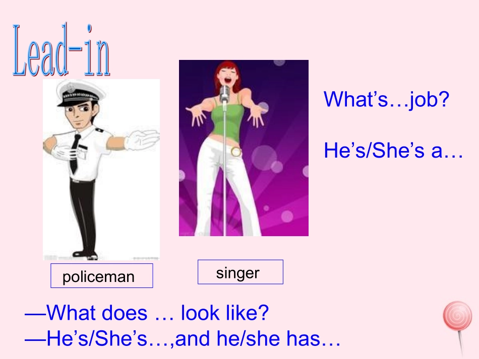 七年级英语下册 Unit 9 What does he look like period 4课件2 （新版）人教新目标版-（新版）人教新目标级下册英语课件_第2页