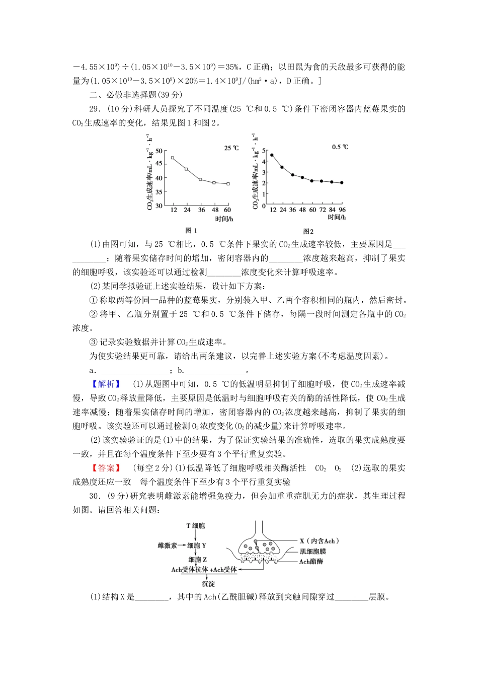 高考生物二轮复习 高考仿真原创押题练6-人教版高三生物试题_第3页