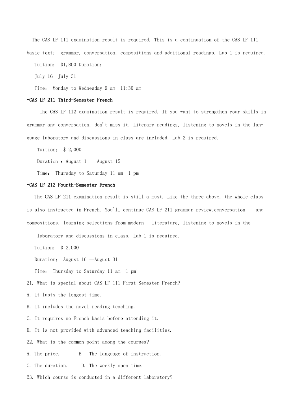 高考英语 新题型套餐练 06 完形填空阅读理解七选五（6）-人教版高三英语试题_第3页