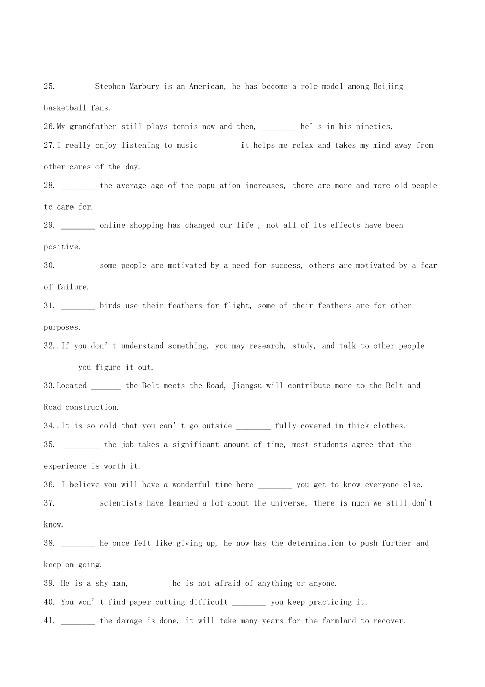 高考英语二轮复习 语法填空专项练习 专题05 状语从句（含解析）-人教版高三英语试题_第3页