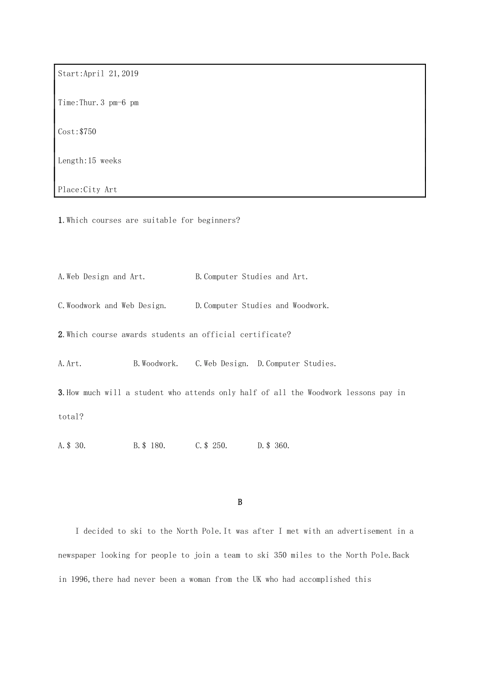 高考英语三轮复习 题型突破练 阅读理解 七选五限时组合练6-人教版高三英语试题_第3页