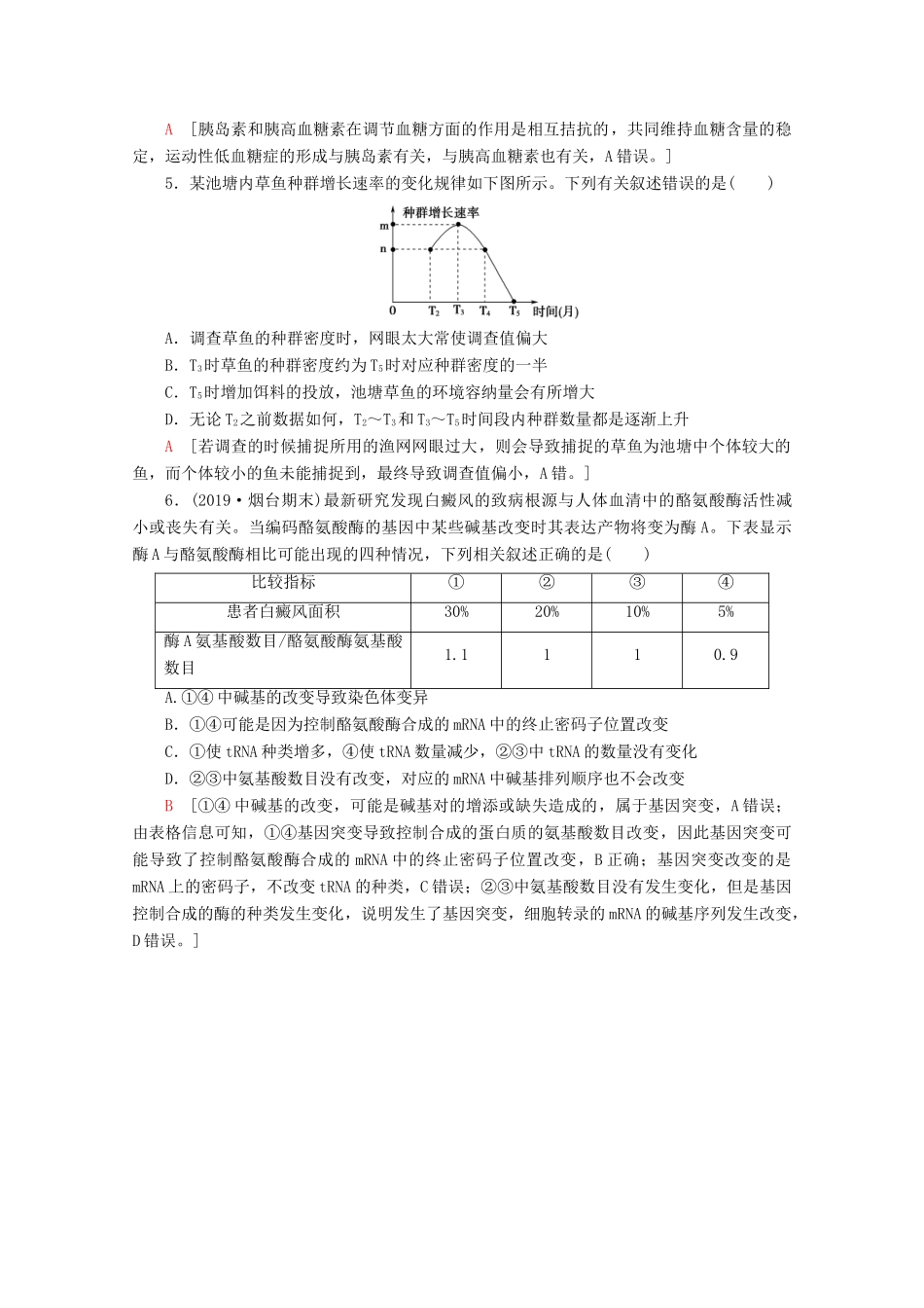 高考生物二轮复习 小题提速练8（含解析）-人教版高三生物试题_第2页