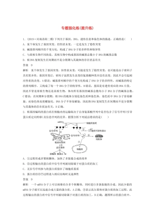 高考生物二轮复习 专题三 遗传、变异与进化专题强化练（提升练）（含解析）-人教版高三生物试题