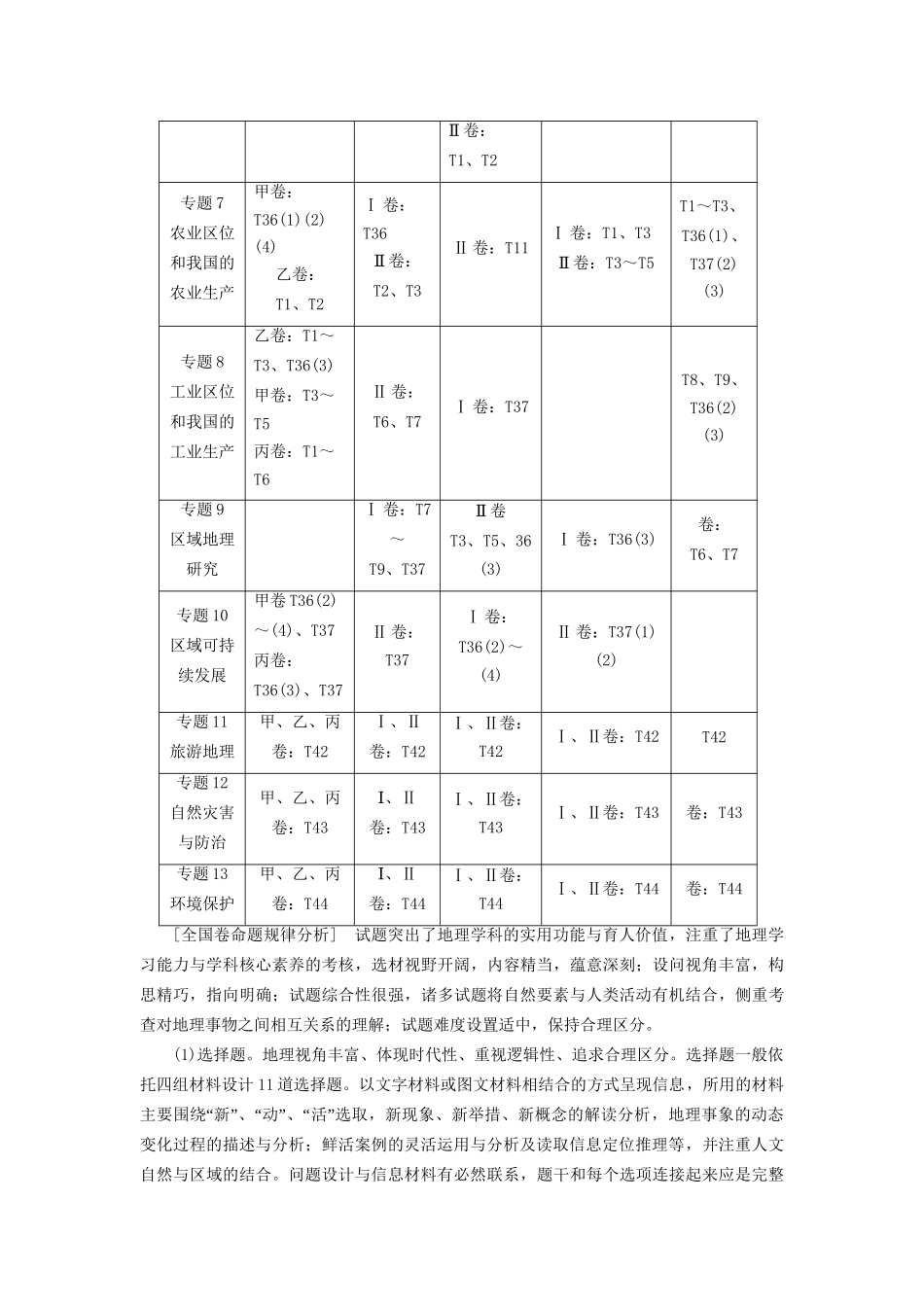 高考地理二轮复习 第1部分 高考透视篇-人教版高三地理试题_第2页