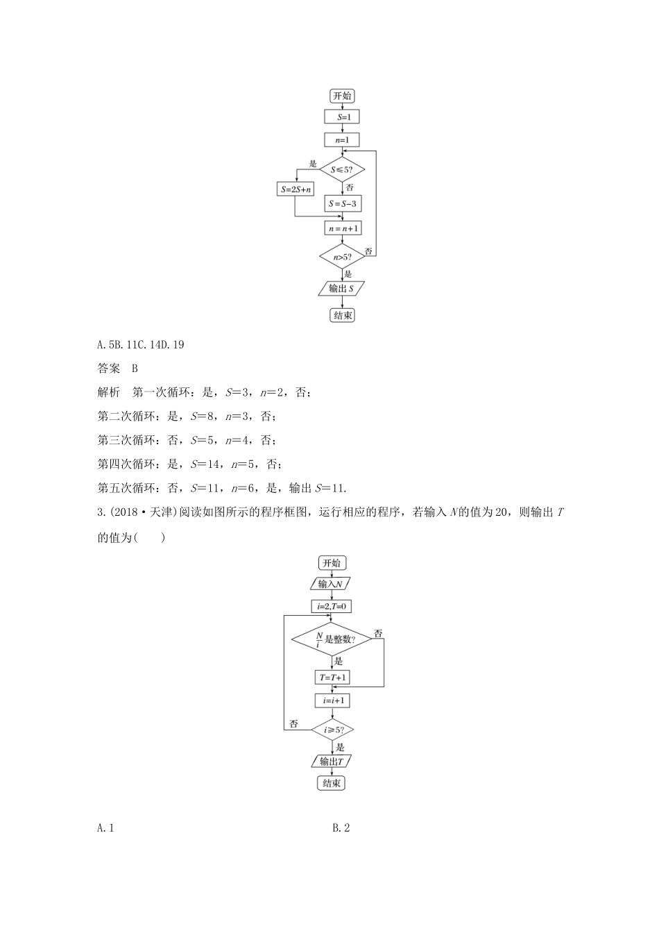 高考数学二轮复习 第一篇 第4练 程序框图、合情推理与演绎推理精准提分练习 文-人教版高三数学试题_第2页
