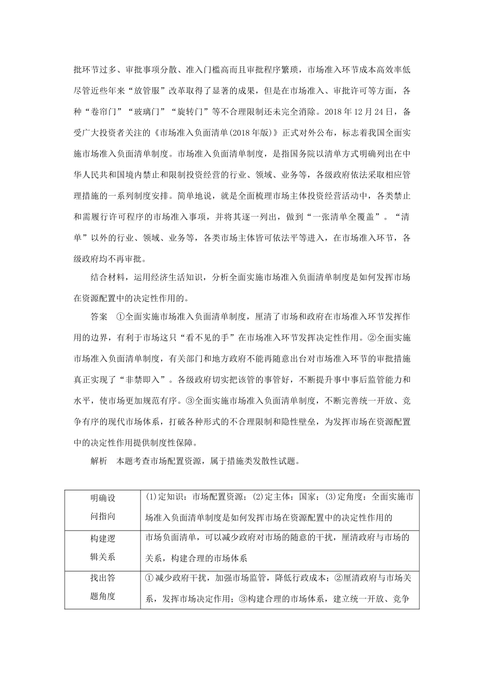 高考政治二轮复习 第三编 非选择题题型突破题型4 措施建议类作业（含解析）-人教版高三政治试题_第2页