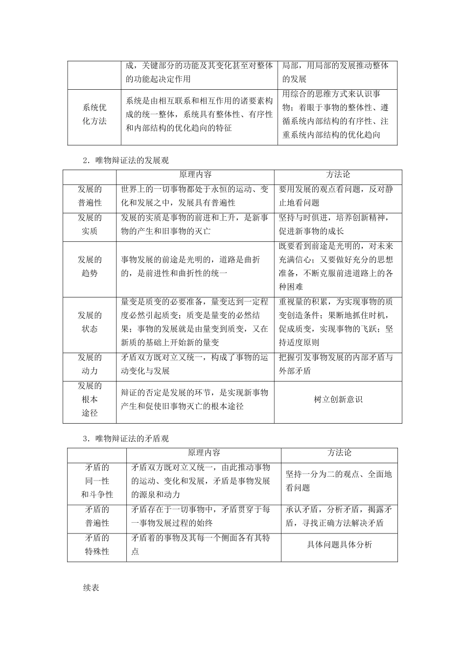 高考政治二轮复习 专题培优第一编 专题十一 唯物辩证法作业（含解析）-人教版高三政治试题_第2页