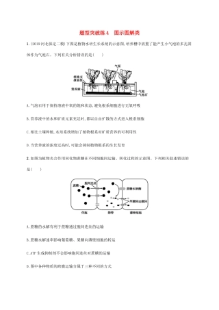 高考生物三轮冲刺 题型突破练4 图示图解类（含解析）-人教版高三生物试题