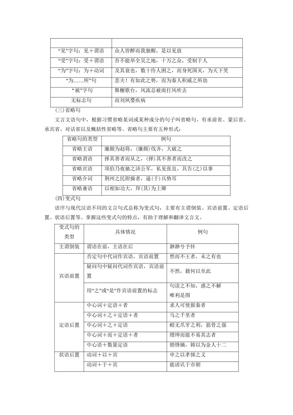 高考语文大一轮复习 第2部分 古代诗文阅读 专题6 文言文阅读 第2节 考点4 文言翻译-人教版高三全册语文试题_第2页