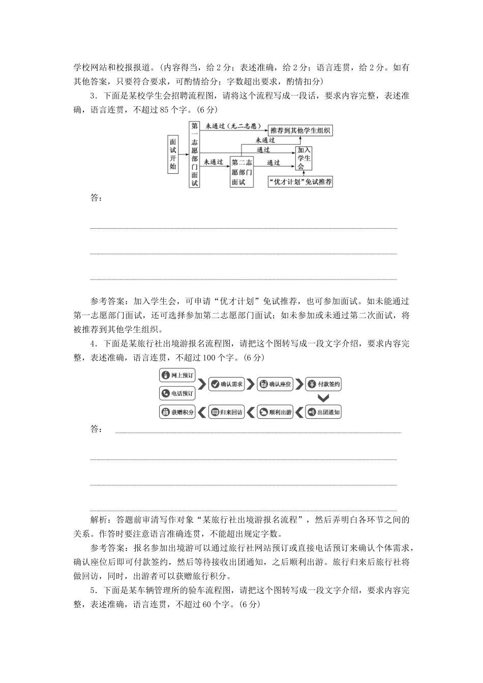 高考语文一轮复习 第一板块“图文转换”配套检测 提能训练（一）（含解析）-人教版高三语文试题_第2页