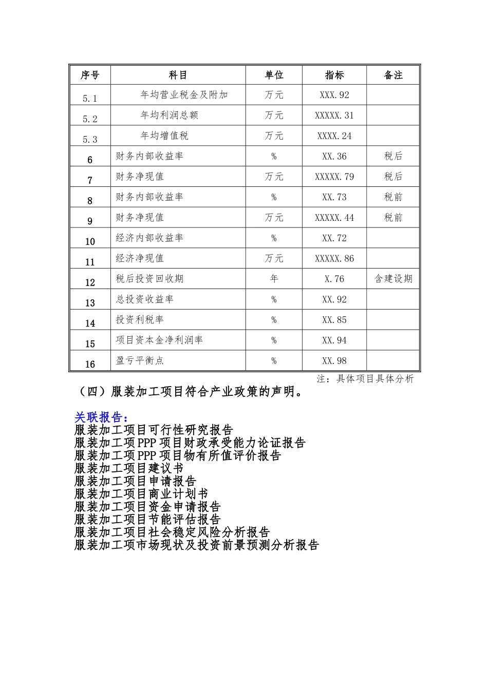 备案项目网上申报-服装加工项目(申报大纲)_第3页