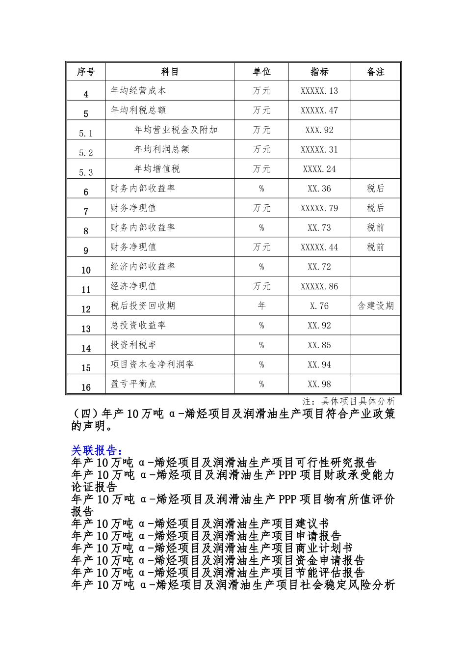 备案项目网上申报-年产10万吨α-烯烃项目及润滑油生产项目(申报大纲)_第3页