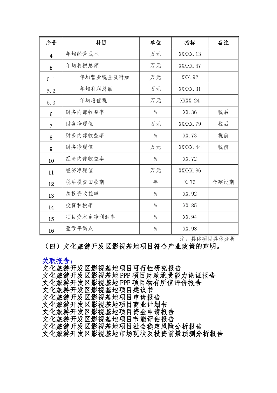 备案项目网上申报-文化旅游开发区影视基地项目(申报大纲)_第3页
