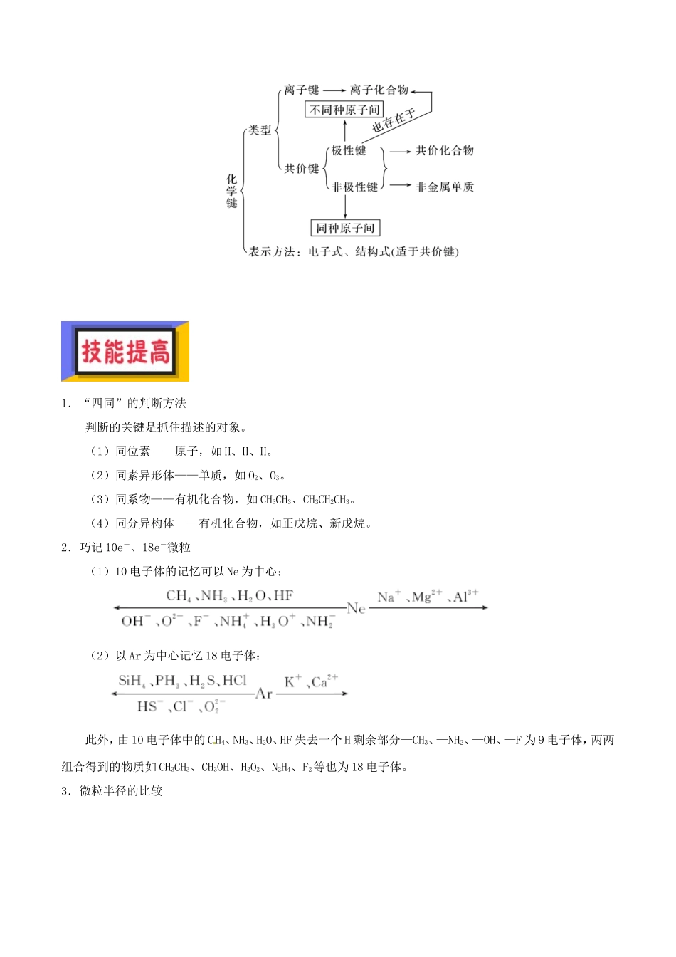 备考2019年高考化学150天全方案之排查补漏提高-专题07-原子结构化学键元素周期律和元素周期表讲义_第3页