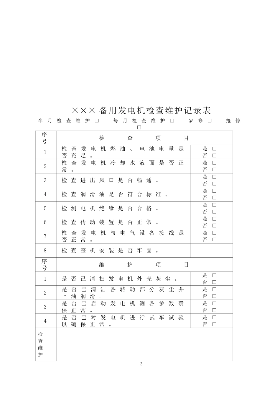 备用发电机组管理制度_第3页