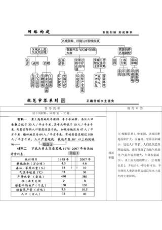 高考地理总复习 单元整合提升12 鲁教版