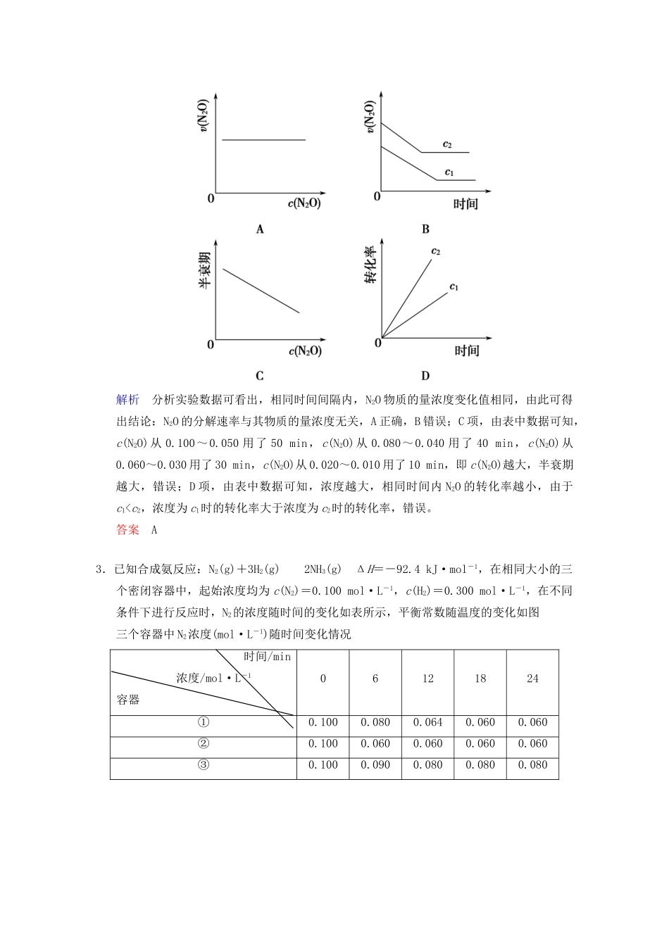 高考化学二轮题型专攻 微题型13 化学反应速率与化学平衡原理的综合应用（含新题，含解析）_第2页