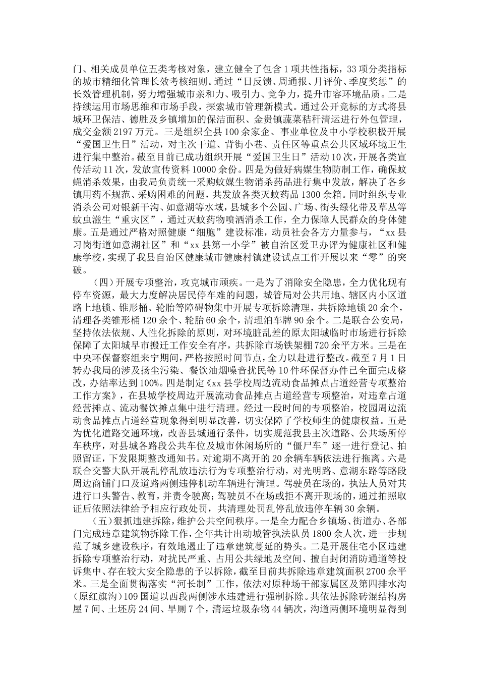 城管局20XX年工作总结暨2019年工作计划-精选模板_第2页
