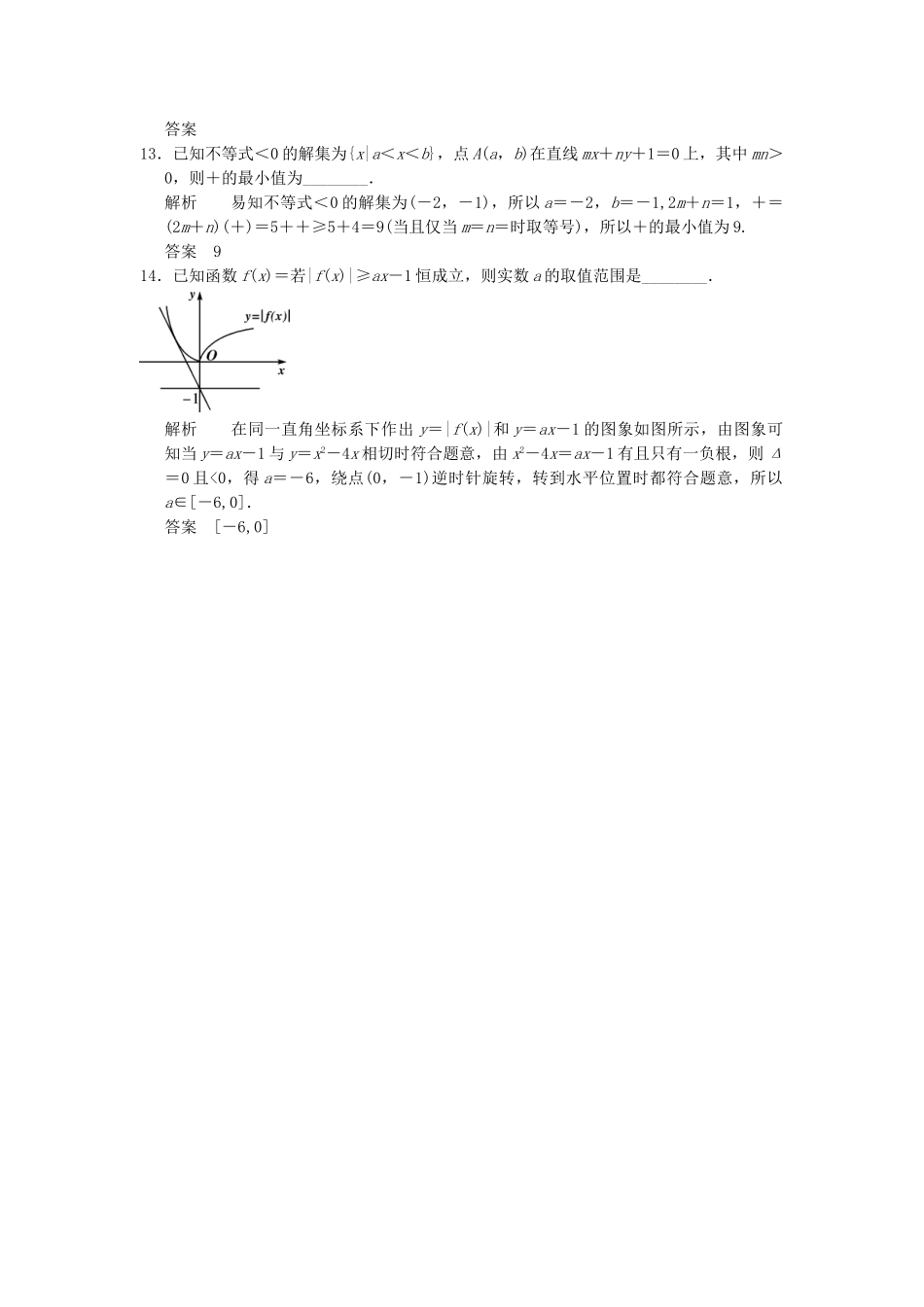 高考数学二轮复习 专题整合补偿练4 不等式 理（含最新原创题，含解析）_第3页