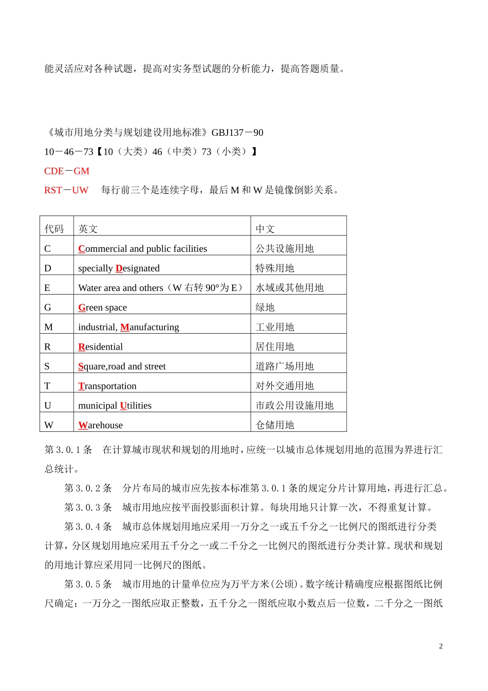 城规考试复习-自我总结材料1_第2页